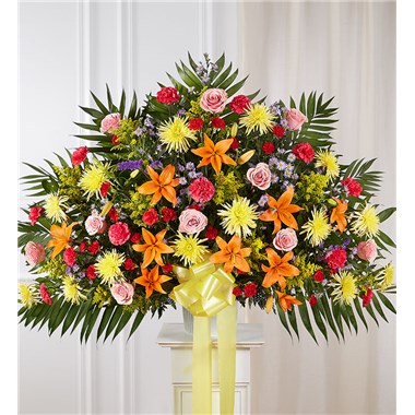 Heartfelt Sympathies™ Standing Basket- Bright